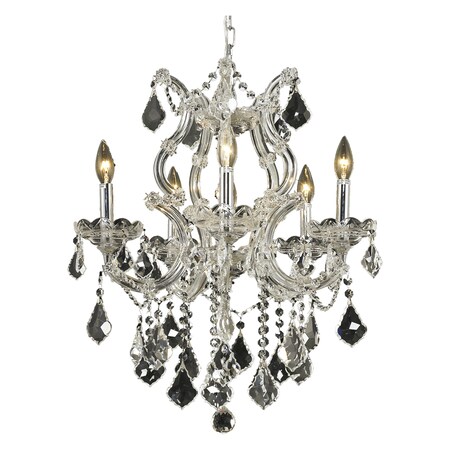 Elegant Lighting Elegant Cut Clear Crystal Maria Theresa 6-Light 2800D20C/EC